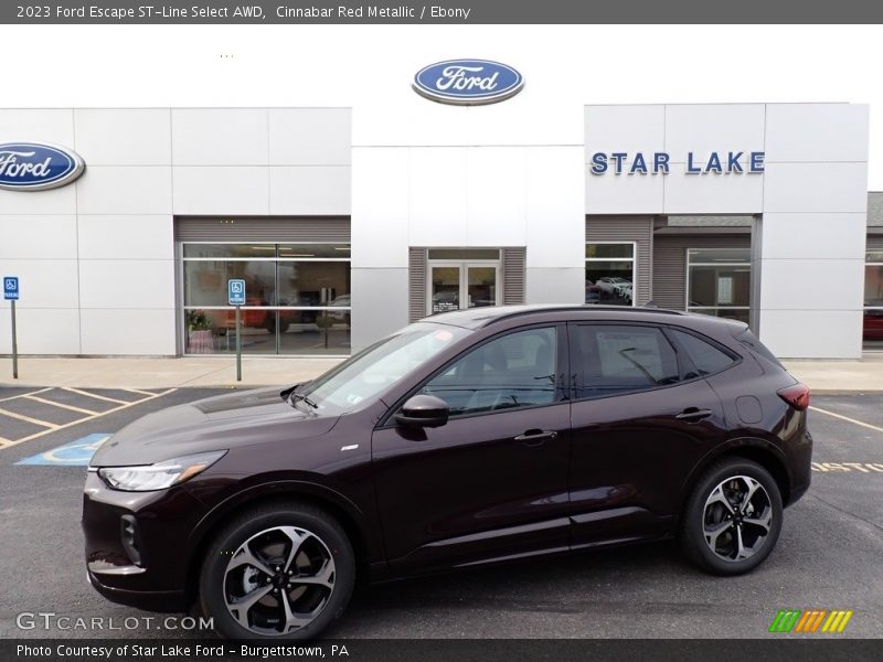 Cinnabar Red Metallic / Ebony 2023 Ford Escape ST-Line Select AWD