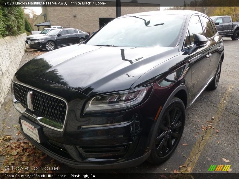 Infinite Black / Ebony 2020 Lincoln Nautilus Reserve AWD