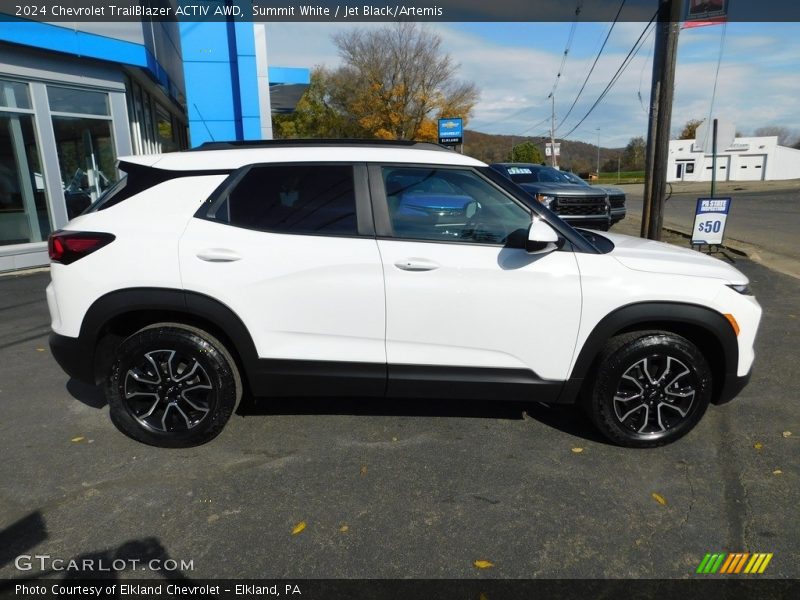 Summit White / Jet Black/Artemis 2024 Chevrolet TrailBlazer ACTIV AWD