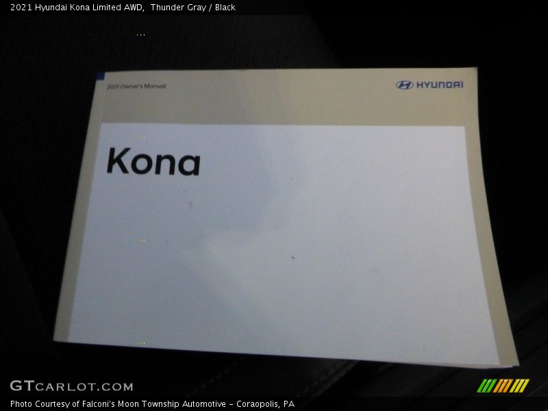 Thunder Gray / Black 2021 Hyundai Kona Limited AWD