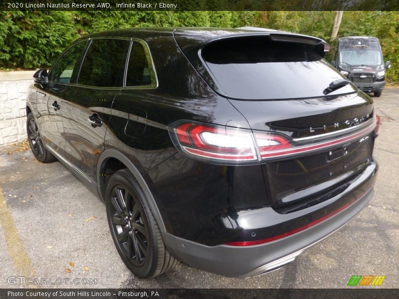 Infinite Black / Ebony 2020 Lincoln Nautilus Reserve AWD