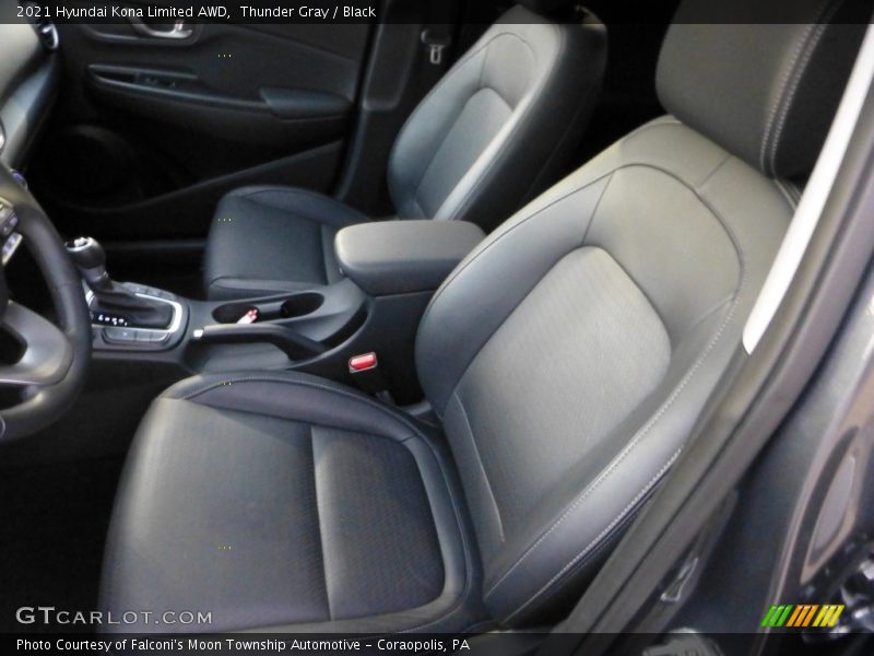 Thunder Gray / Black 2021 Hyundai Kona Limited AWD