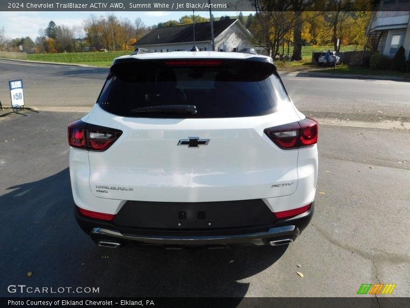 Summit White / Jet Black/Artemis 2024 Chevrolet TrailBlazer ACTIV AWD