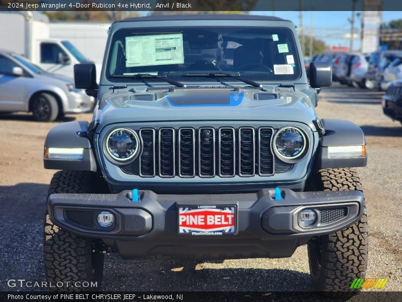Anvil / Black 2024 Jeep Wrangler 4-Door Rubicon 4xe Hybrid