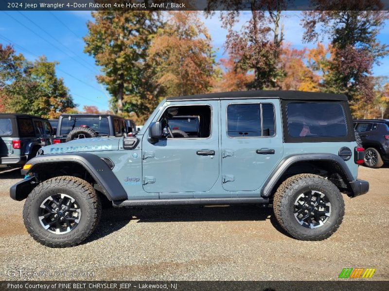 Anvil / Black 2024 Jeep Wrangler 4-Door Rubicon 4xe Hybrid