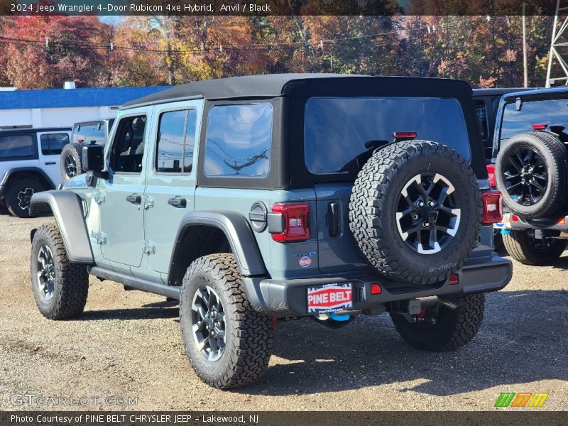 Anvil / Black 2024 Jeep Wrangler 4-Door Rubicon 4xe Hybrid