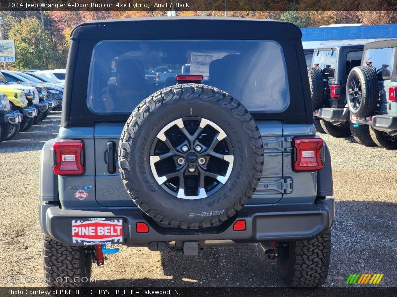 Anvil / Black 2024 Jeep Wrangler 4-Door Rubicon 4xe Hybrid