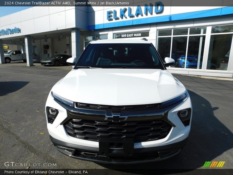Summit White / Jet Black/Artemis 2024 Chevrolet TrailBlazer ACTIV AWD