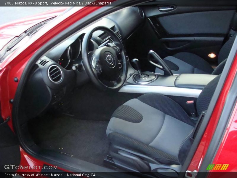Velocity Red Mica / Black/Chaparral 2005 Mazda RX-8 Sport