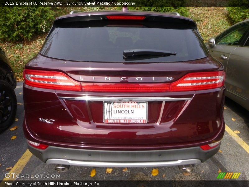 Burgundy Velvet Metallic / Cappuccino 2019 Lincoln MKC Reserve AWD