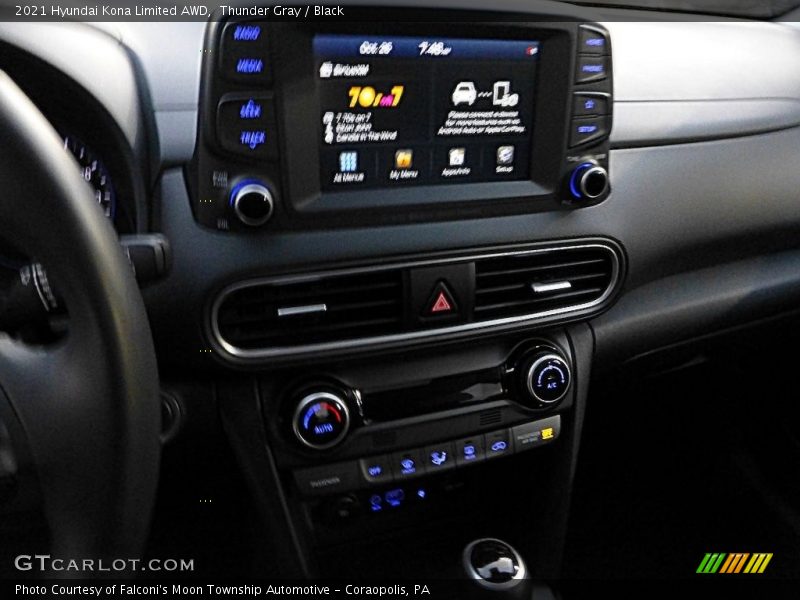 Thunder Gray / Black 2021 Hyundai Kona Limited AWD