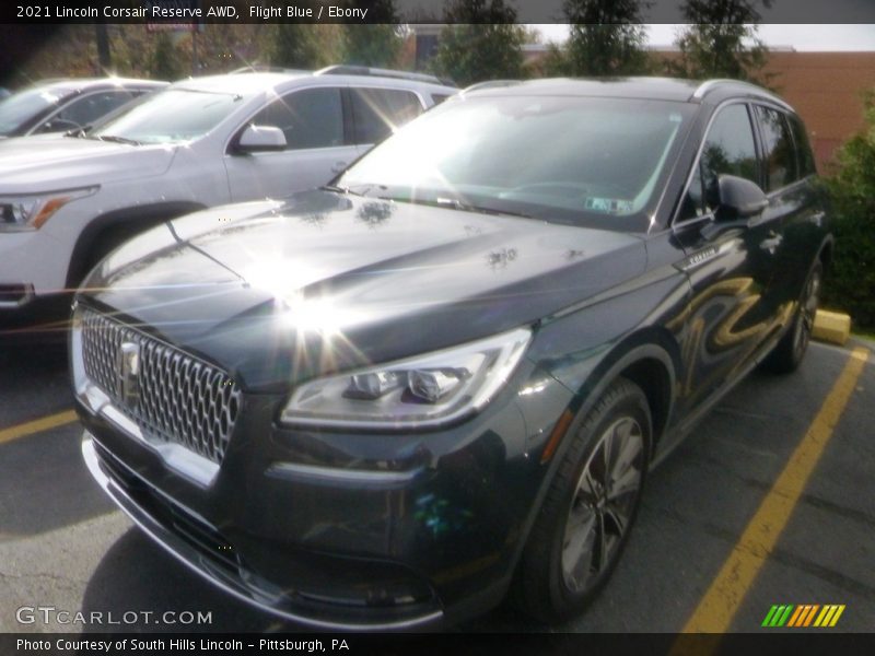 Flight Blue / Ebony 2021 Lincoln Corsair Reserve AWD