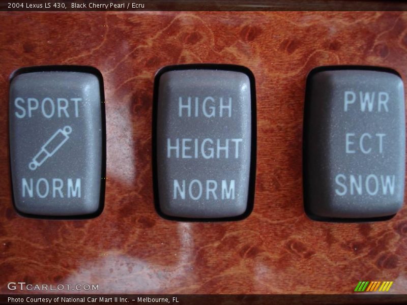 Black Cherry Pearl / Ecru 2004 Lexus LS 430