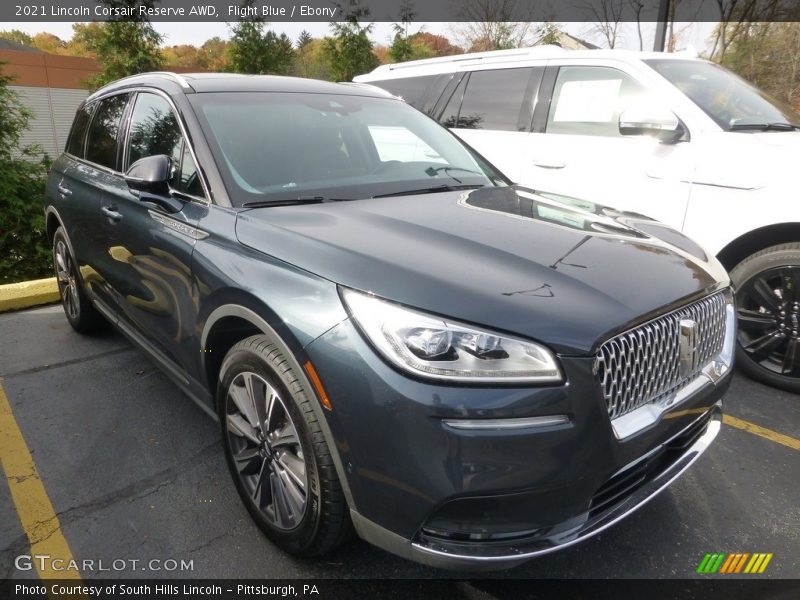 Flight Blue / Ebony 2021 Lincoln Corsair Reserve AWD