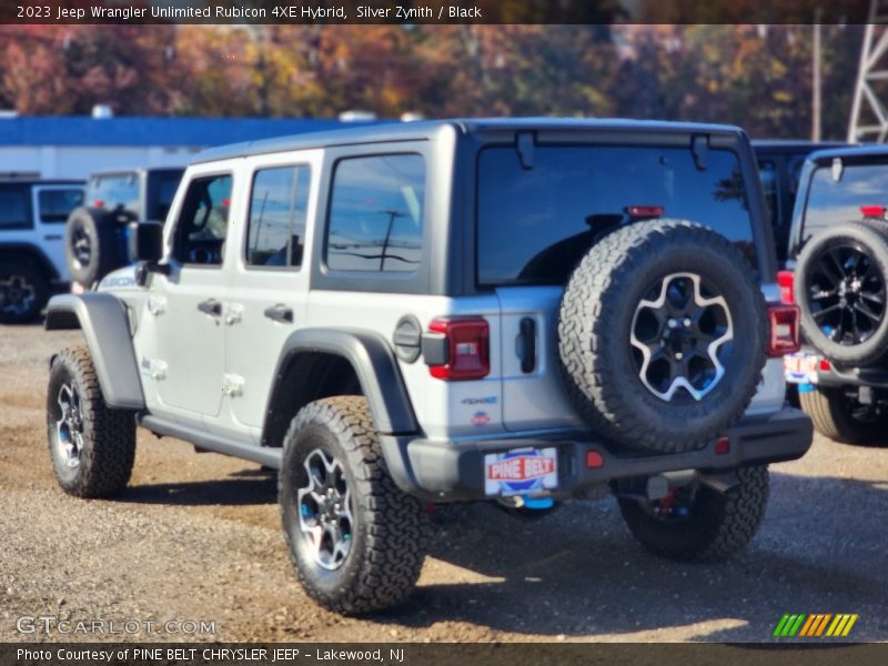 Silver Zynith / Black 2023 Jeep Wrangler Unlimited Rubicon 4XE Hybrid