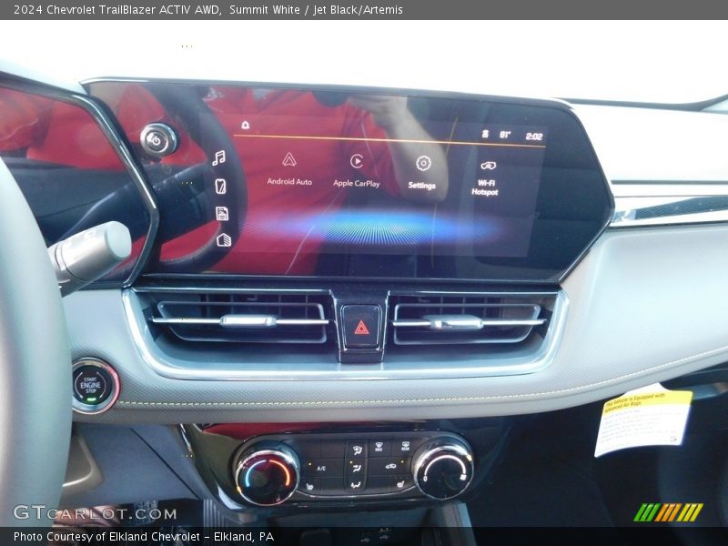 Summit White / Jet Black/Artemis 2024 Chevrolet TrailBlazer ACTIV AWD