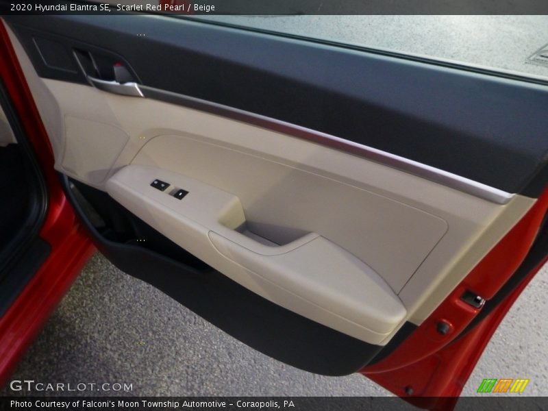 Scarlet Red Pearl / Beige 2020 Hyundai Elantra SE