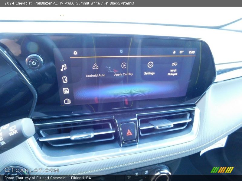 Summit White / Jet Black/Artemis 2024 Chevrolet TrailBlazer ACTIV AWD