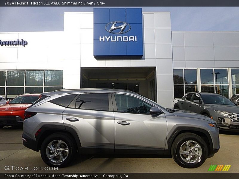 Shimmering Silver / Gray 2024 Hyundai Tucson SEL AWD