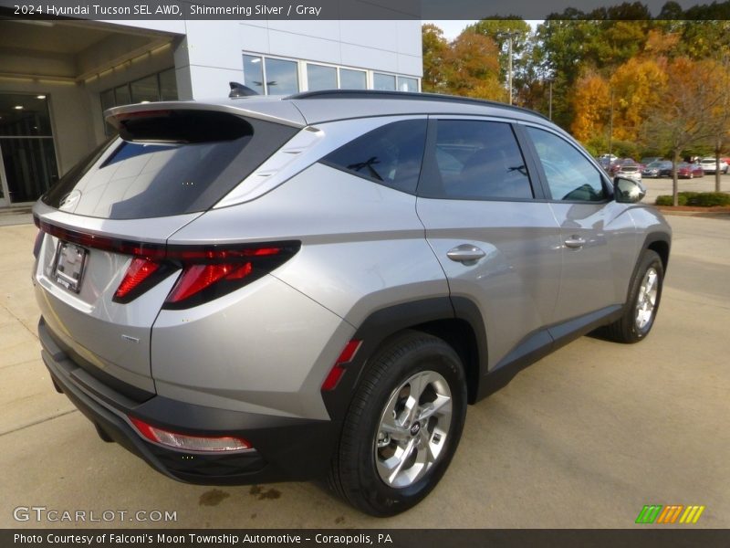 Shimmering Silver / Gray 2024 Hyundai Tucson SEL AWD