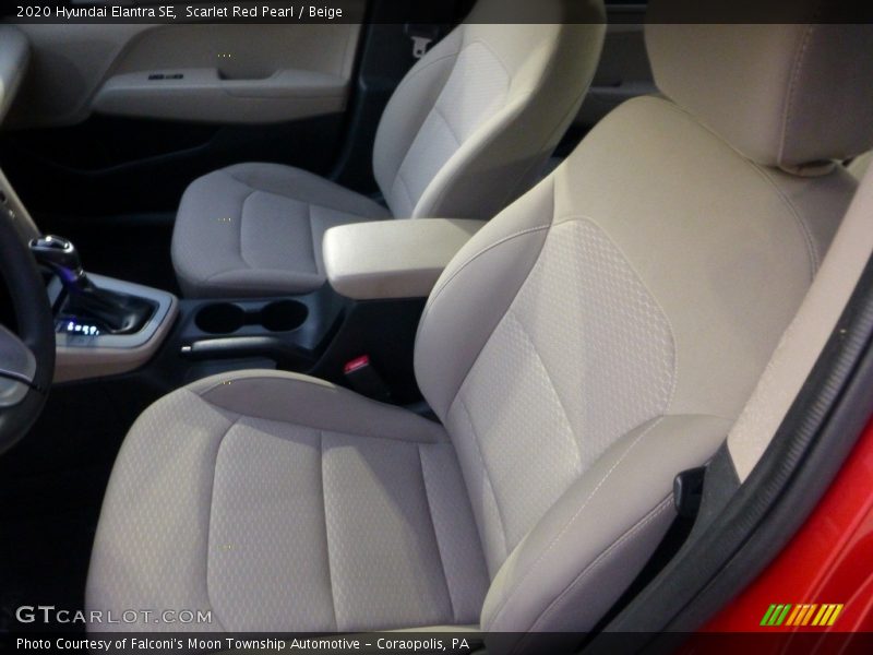 Scarlet Red Pearl / Beige 2020 Hyundai Elantra SE