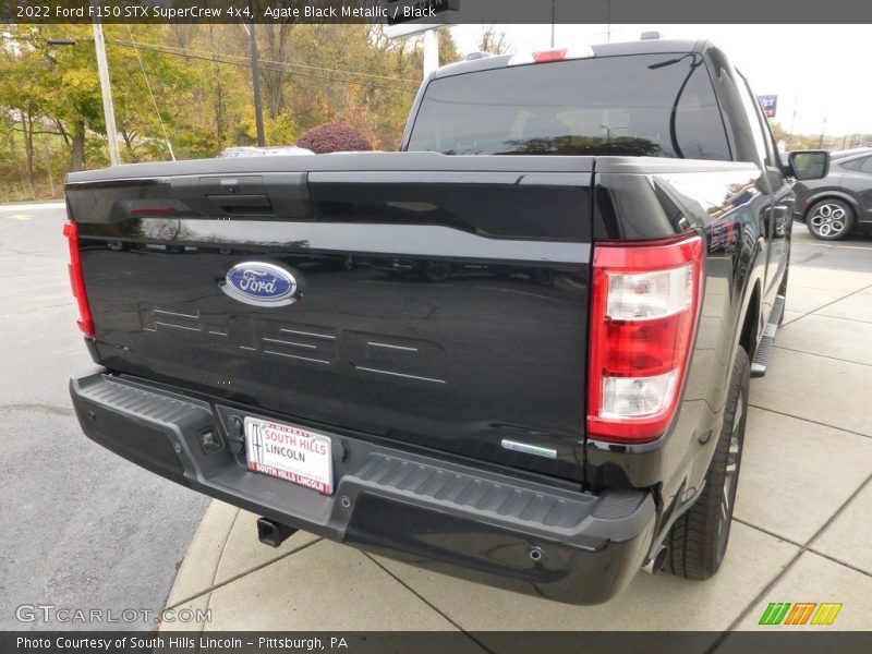 Agate Black Metallic / Black 2022 Ford F150 STX SuperCrew 4x4