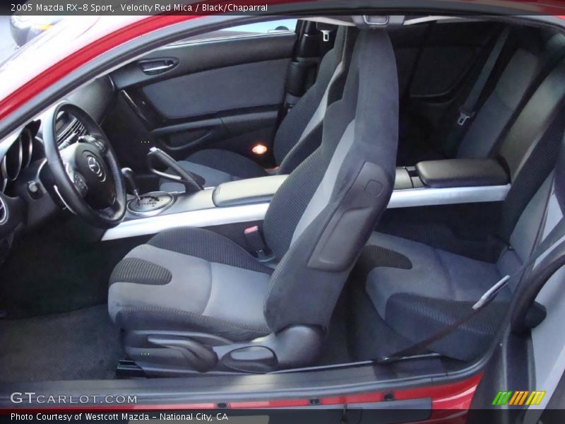 Velocity Red Mica / Black/Chaparral 2005 Mazda RX-8 Sport