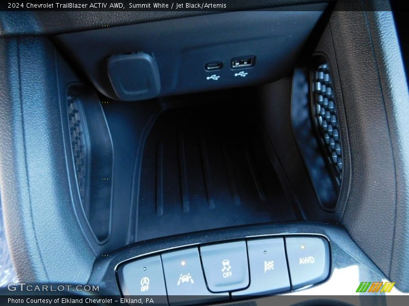 Summit White / Jet Black/Artemis 2024 Chevrolet TrailBlazer ACTIV AWD