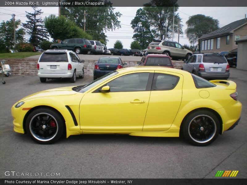 Lightning Yellow / Black/Chapparal 2004 Mazda RX-8