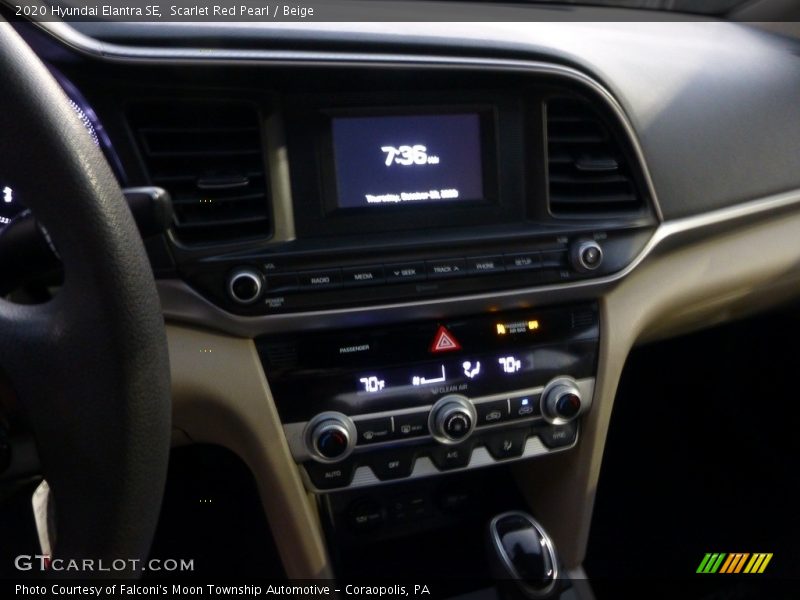 Scarlet Red Pearl / Beige 2020 Hyundai Elantra SE