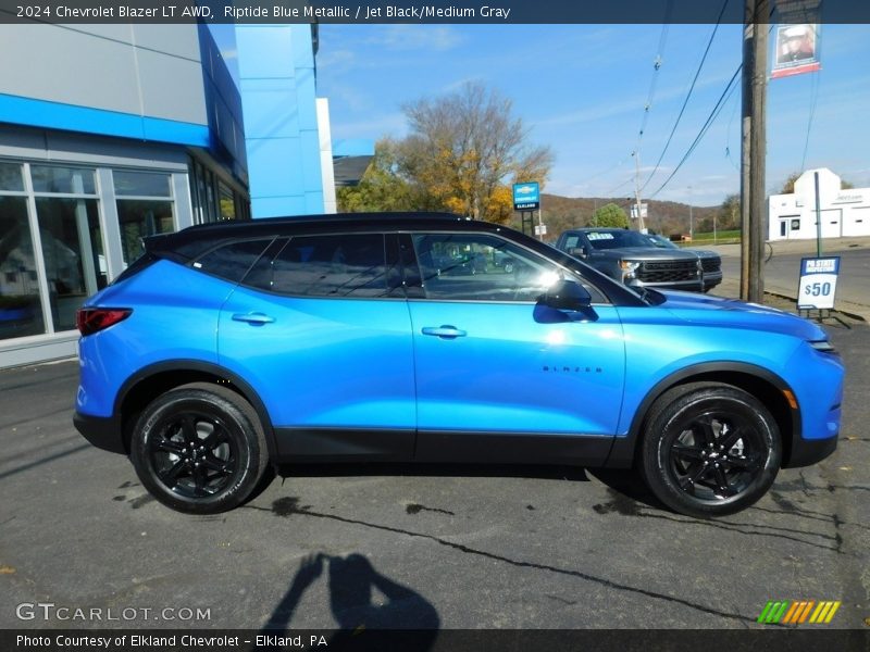 Riptide Blue Metallic / Jet Black/Medium Gray 2024 Chevrolet Blazer LT AWD