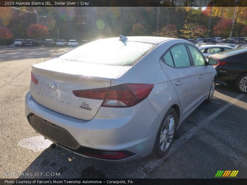 Stellar Silver / Gray 2020 Hyundai Elantra SEL