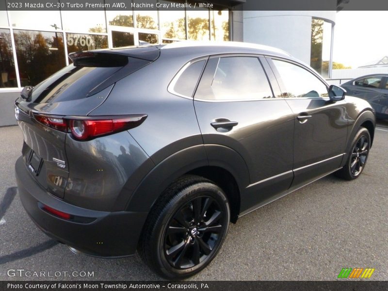 Machine Gray Metallic / White 2023 Mazda CX-30 Turbo Premium AWD