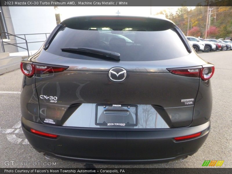 Machine Gray Metallic / White 2023 Mazda CX-30 Turbo Premium AWD