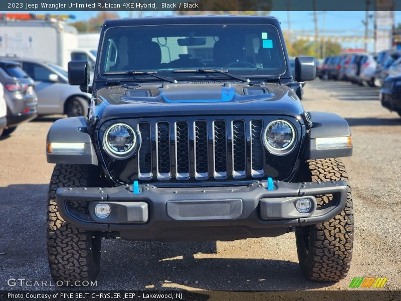 Black / Black 2023 Jeep Wrangler Unlimited Rubicon 4XE Hybrid