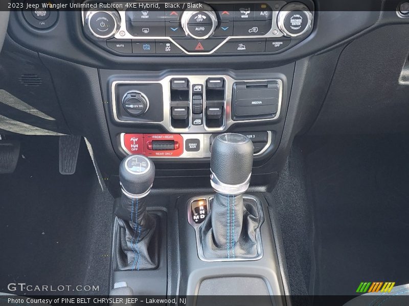 Black / Black 2023 Jeep Wrangler Unlimited Rubicon 4XE Hybrid