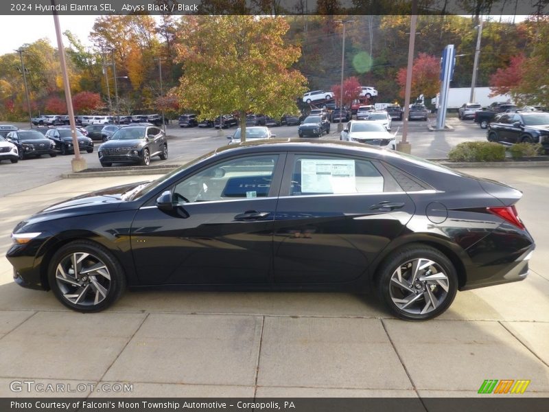 Abyss Black / Black 2024 Hyundai Elantra SEL