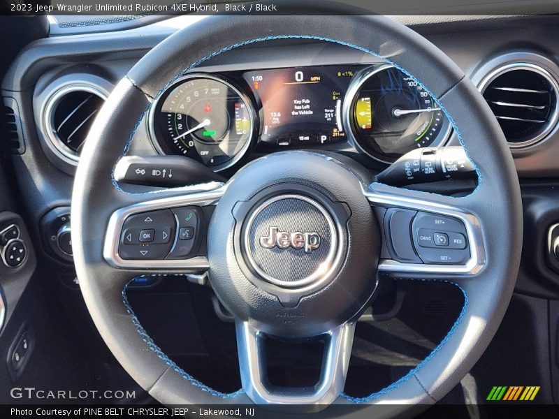 Black / Black 2023 Jeep Wrangler Unlimited Rubicon 4XE Hybrid