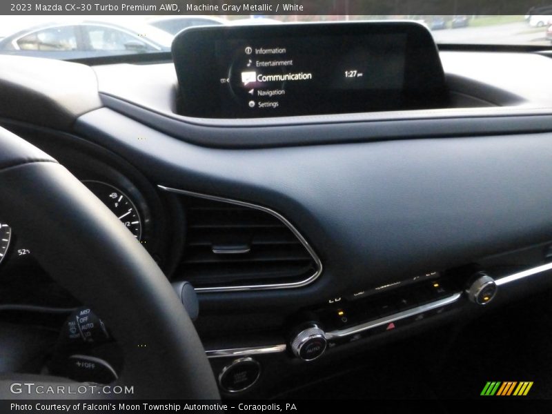 Machine Gray Metallic / White 2023 Mazda CX-30 Turbo Premium AWD