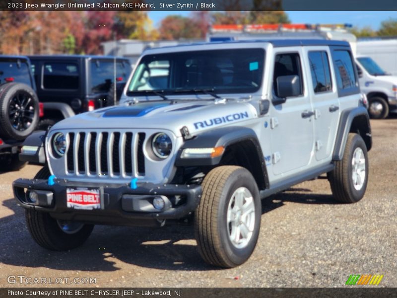 Silver Zynith / Black 2023 Jeep Wrangler Unlimited Rubicon 4XE Hybrid