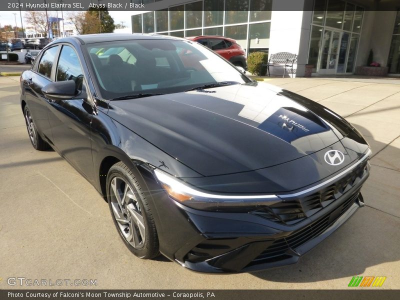 Abyss Black / Black 2024 Hyundai Elantra SEL