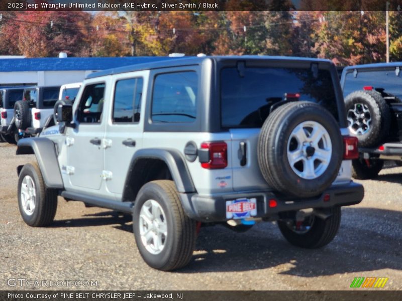 Silver Zynith / Black 2023 Jeep Wrangler Unlimited Rubicon 4XE Hybrid