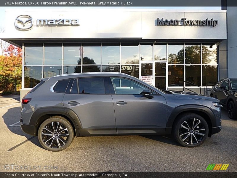 Polymetal Gray Metallic / Black 2024 Mazda CX-50 Turbo Premium AWD