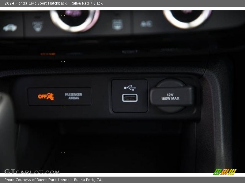 Rallye Red / Black 2024 Honda Civic Sport Hatchback