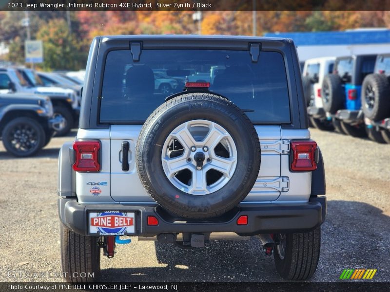 Silver Zynith / Black 2023 Jeep Wrangler Unlimited Rubicon 4XE Hybrid