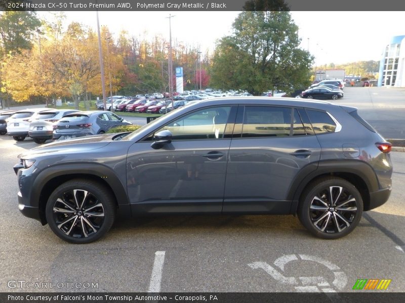 Polymetal Gray Metallic / Black 2024 Mazda CX-50 Turbo Premium AWD
