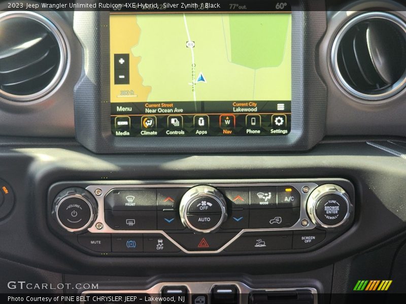 Silver Zynith / Black 2023 Jeep Wrangler Unlimited Rubicon 4XE Hybrid