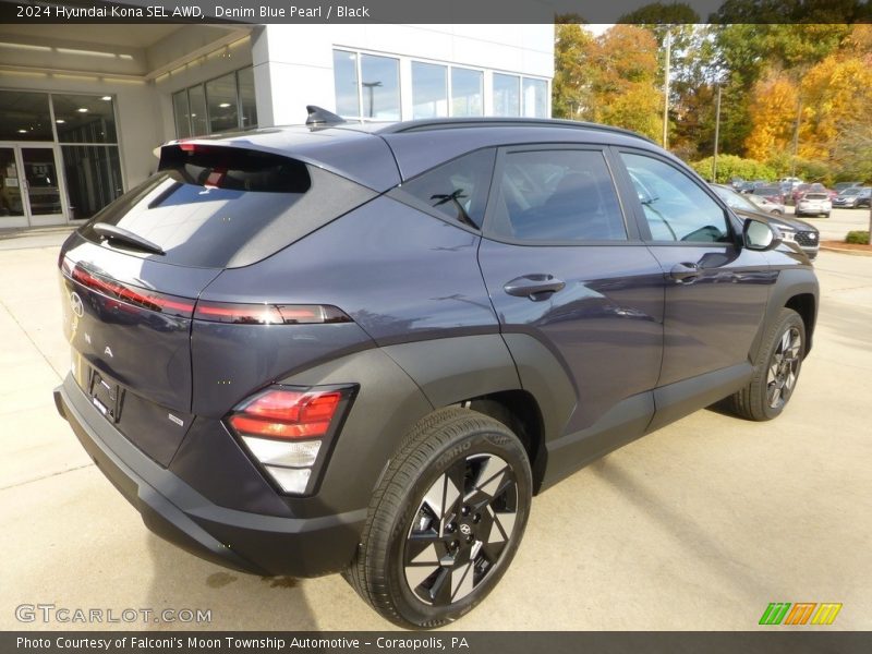 Denim Blue Pearl / Black 2024 Hyundai Kona SEL AWD