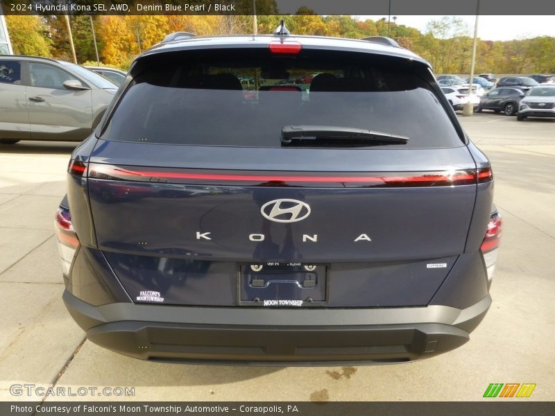 Denim Blue Pearl / Black 2024 Hyundai Kona SEL AWD