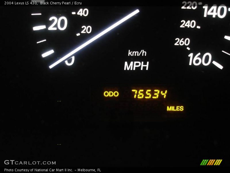 Black Cherry Pearl / Ecru 2004 Lexus LS 430